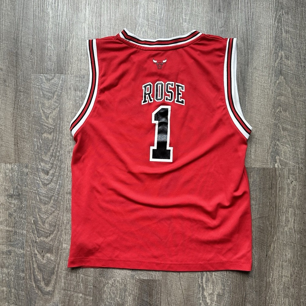 adidas Chicago Bulls Derrick Rose #1 NBA‎ Basketball Jersey Red Size youth Small